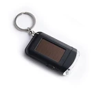 Solar Designers Keychain Promotional Gift Designers Plastic Keychain Solar LED Keychain Flashlight Custom Keychain