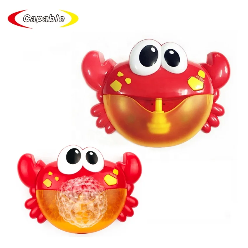 bubble crab bath toy