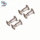 Brass Screw 2 Headed Screws Stainless Steel Brass Flat Head Chicago Screw For Book Binding