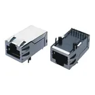 Port 2019 Single Port 1000base-xt Magnetic 10/100/1000 Base-t Connector 1.3inch Gigabit Rj45 Modular Jack