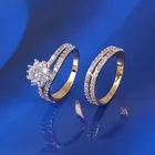 Gold Wedding Rings Rings Designer Wedding Rings Latest Design Multicolor Gold Color Fashion Zircon Wedding Rings Finger