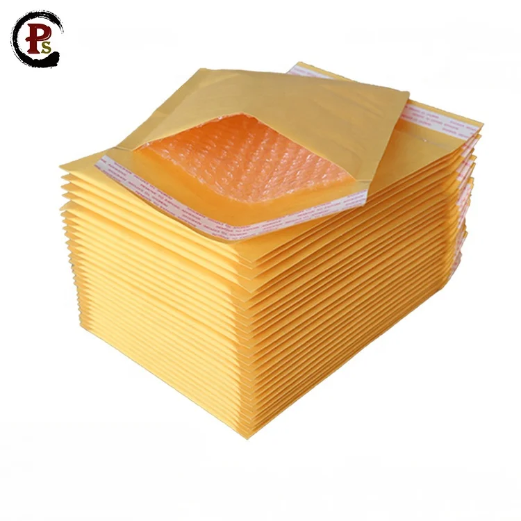Customized printed bubble tear proof padded kraft envelope paper delivery mailing mailer bag a4 size