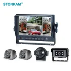 Car 7 Car Monitor 7 Inch Digital LCD Quad Car Rearview Monitor With Touch Screen