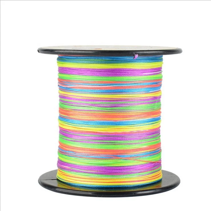 500m PE Braided 4 Strands Strong Fishing Lines Multi-filament Fish Rope Cord 