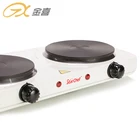 Electric Electric Stove Cooking JX-6245A 2000W Electric Double Burner Solid Hot Plate Cooking Stove