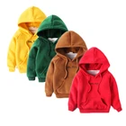 100% Oem Custom Embroidery Winter Fleece 100% Cotton Pullover Plain Sweatshirt Kids Hoodies Wholesale