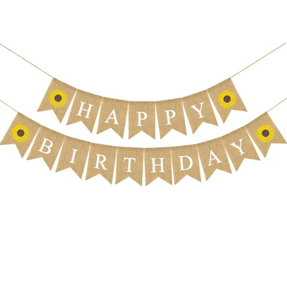 happy birthday banner party decorations kids garland children