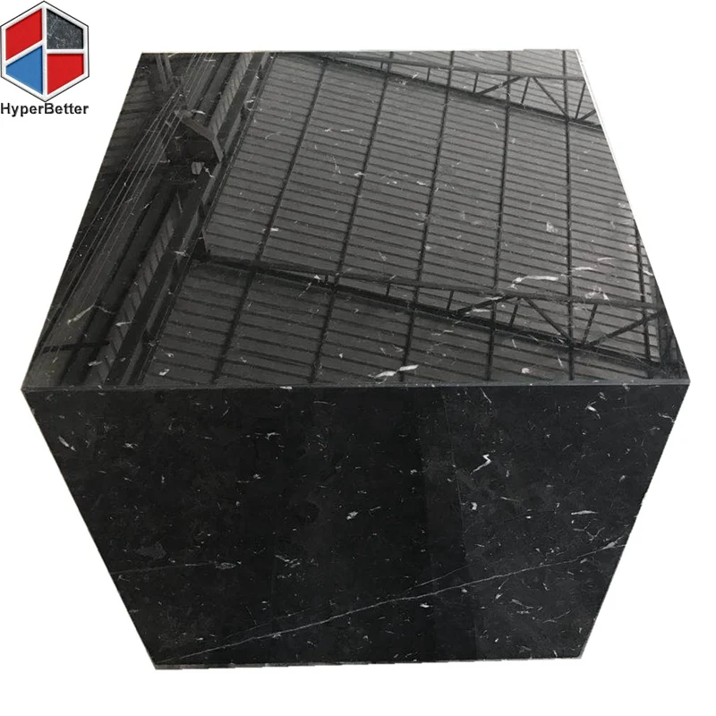 black marble cube table