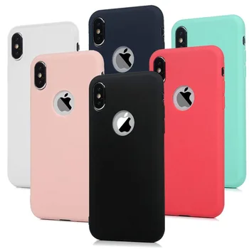 Fashion Soft Silicone Candy Pudding Cover For iPhone 5 5S SE X 10 Ten 8 7 6 6S Plus Xr Xs Max Case