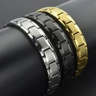 Black Black Bracelet 2019 Men's Fashion Jewelry Black Titanium Steel Magnetic Bracelet