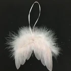 Wings Mini Factory 4*4 Inch Angel Feather Wings For Crafts Pink Mini Angel Wings DIY Party Gift Decoration