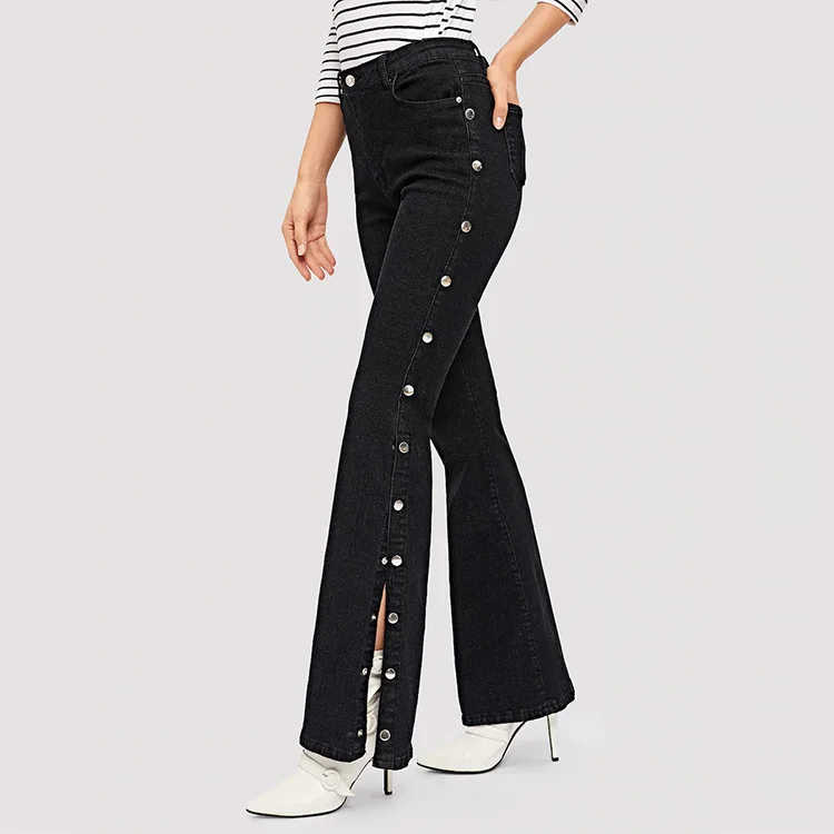 jeans that button on the side