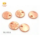 Jewelry Charm Name Pendant Wakison Custom Heart Shape Jewelry Charm Rose Gold Pendant