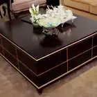 Hotel Coffee Table Mable Top Round Table Wood Base Tea Table Customized Hotel Furniture