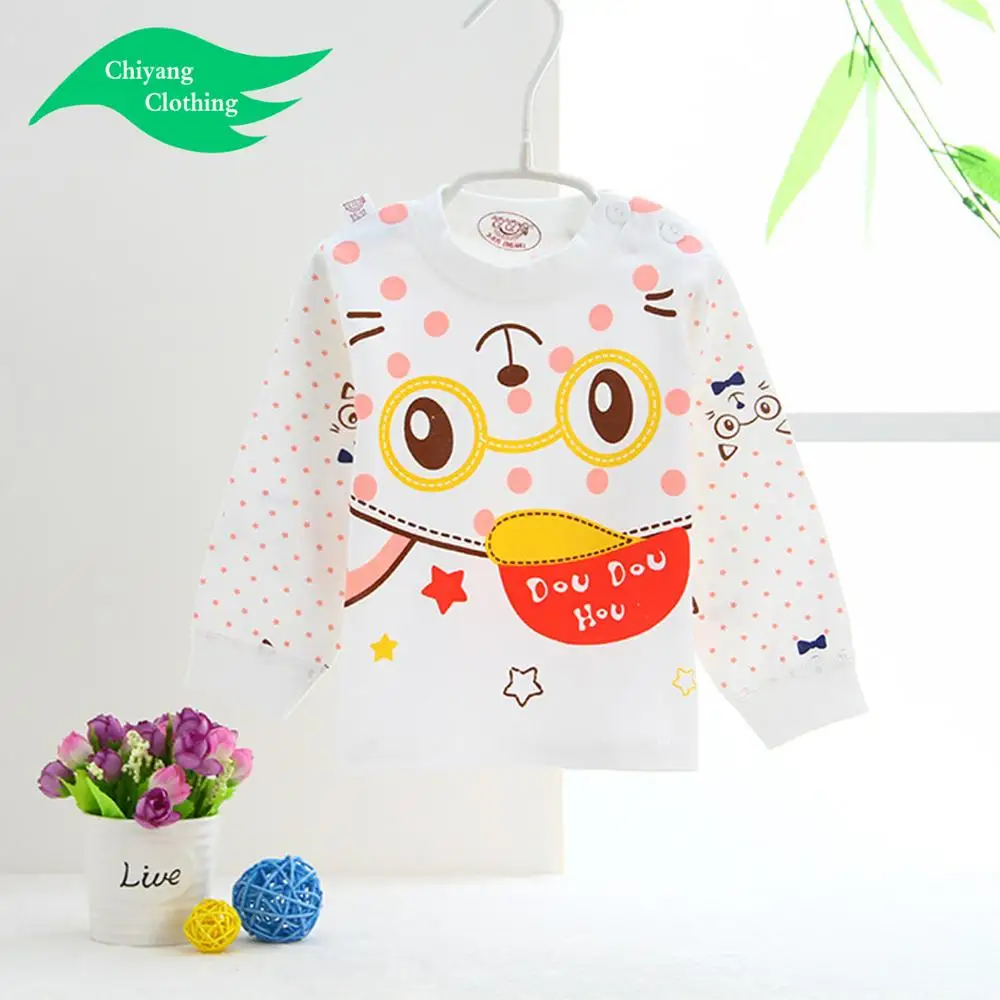 manufacturer Baby clothes wholesale price cartoon 100% cotton baby blouse made by CHIYANG factory