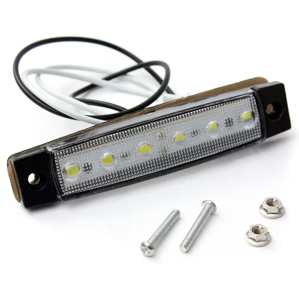 Luces LED externas para coche 12 24V 6 SMD indicador de posición