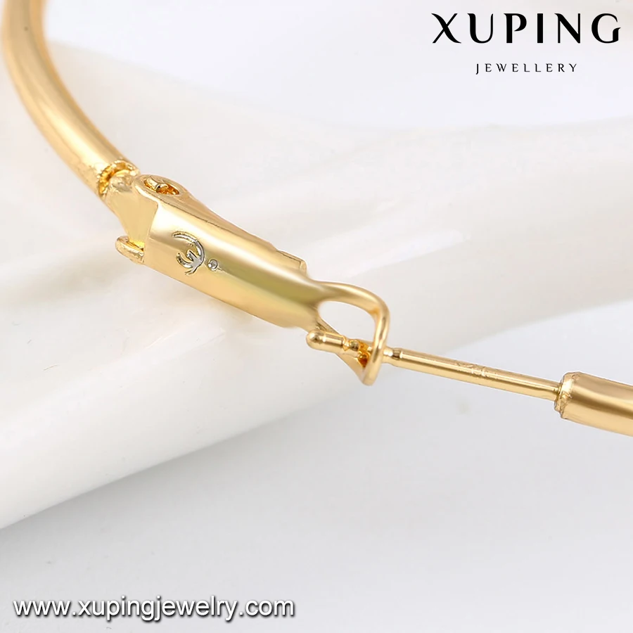 92417 cheap wholesale fine 50MM gold plated large hoop earrings