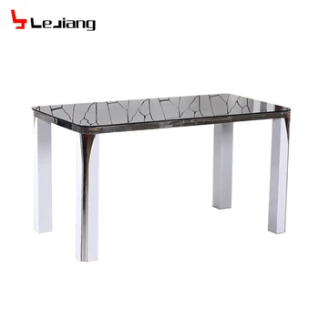Free Sample Vintage Tiger Wood Fitting Cement Nano White Marble Top Inflatable Chair Luxury Modern Dining Table