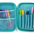 Pencil Case Gel Pen Licheng BX548 Pencil Case Sequin Large Pencil Case With Compartments