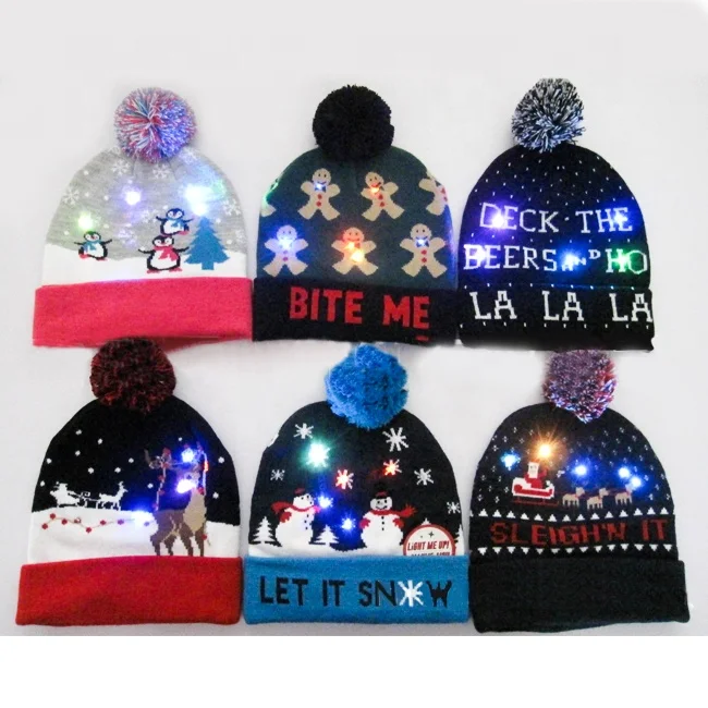 led winter hat