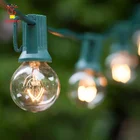 String China UL Commercial Grade G40 100LT Outdoor Incandescent Festoon Lighting Decor Christmas String Light China