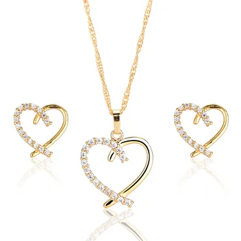 DTINA Copper Jewelry Heart Shape Gold Plated Hot Selling Jewellery Online