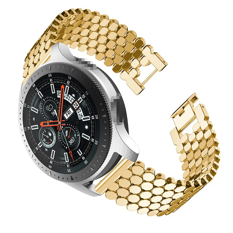 Fish Scale Stainless Steel Strap For Samsung Galaxy Smart Watch 46m Samsung  Gear S3 Frontier/classic Wristband22mm - Buy Steel Strap Smart Watch,Stainless  Steel Strap For Watch,Samsung Smart Watch Product on Alibaba.com