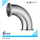 316 Stainless Steel Sanitary Pipe Fitting 304 316 Stainless Steel Sanitary Ferrule 90 Degree Elbow Pipe Fitting Tri Clamp Homebrew