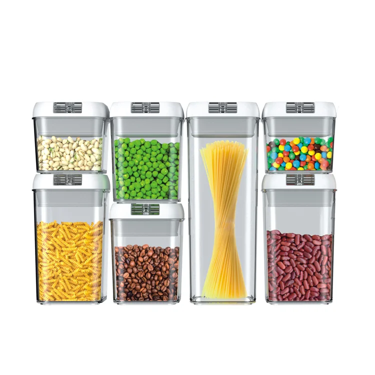 7 PC Airtight Food Storage Container Set Kitchen & Pantry Organization 