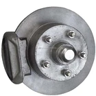 Disc Brake Trailer Axles Stub Axle For 2000kg Boat Trailer Hot Dip Galvanizing Mechanical Disc Brake