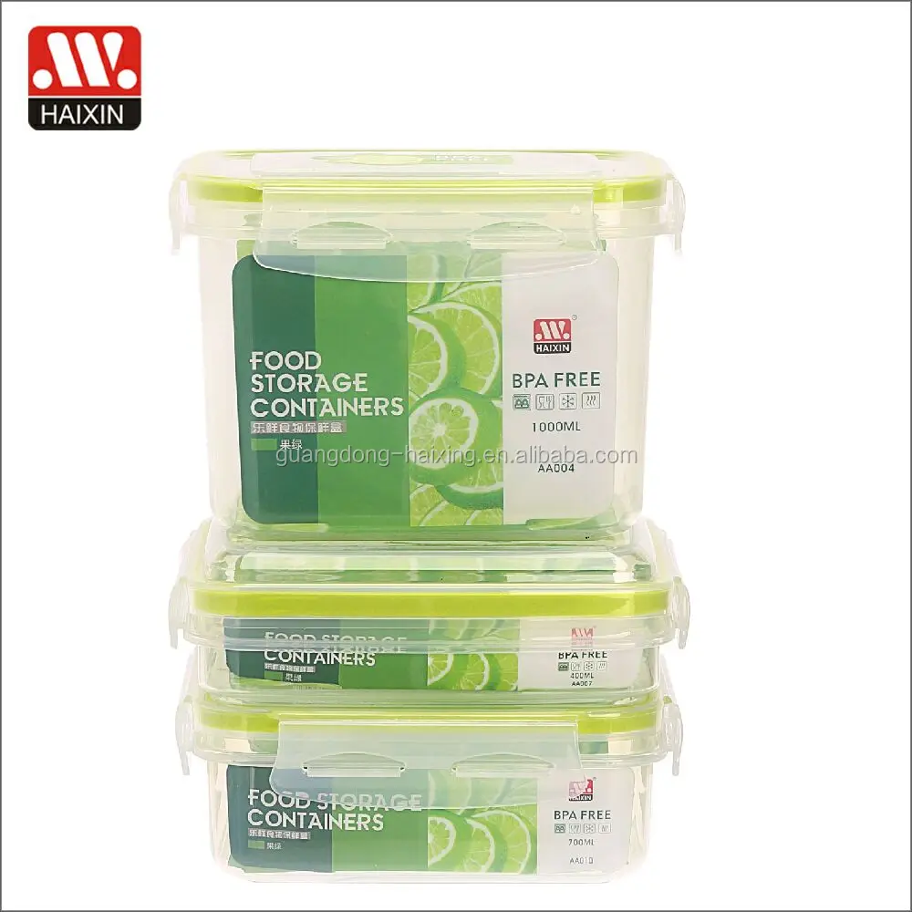 Microwave safe vacuum airtight plastic take away food storage box BPA free food containers sets