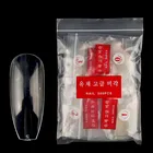 Oval Artificial Nail Tip 500Pcs Nail Art Design Nail Display Oval Full Cover Artificial False Coffin Ballet Nail Tips