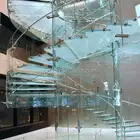 Glass Manufacturing Glass Widely Used In Buidings-Unbreakable Decorative Tughened Glass Stairs Staircase