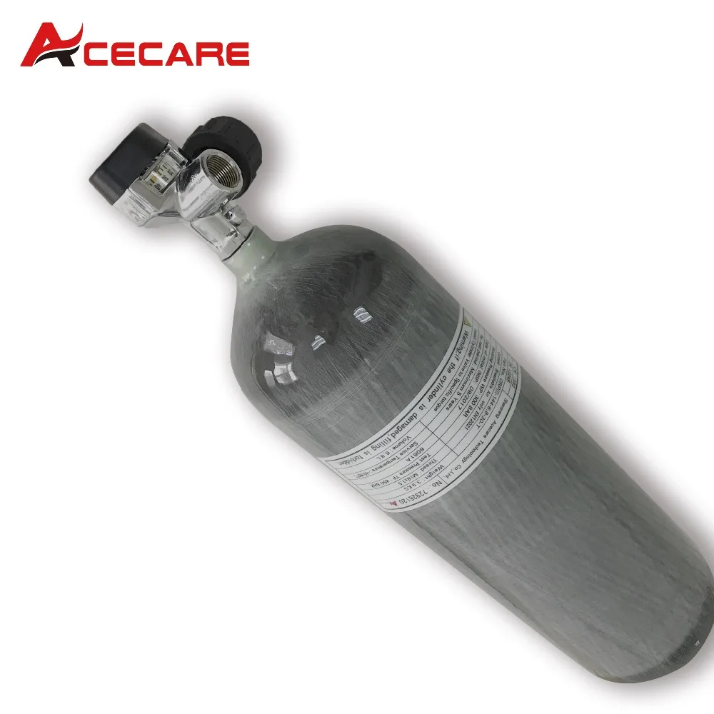 Acecare PCP Air Rifle 2L CE 300Bar Carbon Fiber Scuba Tank PCP Bottle M18*1.5