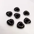 Black Agate Pendant Blackblack Loose Gemstone Black Agate Chalcedony Black Onyx Heart Pendant