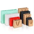 Handle New Design Luxury Paper Bag With Ribbon Handle Custom Print Paper Packaging Bags For Shopping