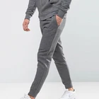 Hui Lin Garment Manufacture Grey Marl Side Pockets Hoody Sweatsuit Mens
