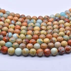 Wholesale Gemstone Beads Stone Beads Gemstone Wholesale A Grade Natural Smooth Gemstone Serpentine Stone Snake Skin Jasper Loose Beads Jewelry Making