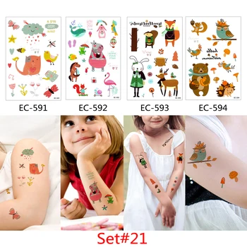 Smiley Lovely Face Stickers Temporary Tattoos for Kids