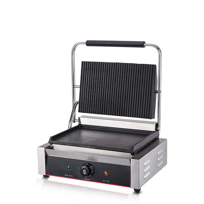 commercial panini press with removable plates