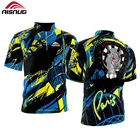 Men Darts Jersey Wholesale Breathable Dry Fit Sublimation Print Men Jersey Custom Design Dart Shirts With Pocket