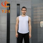 Men Activewear Logo Print Sport Vest custom Men Gym Singlets