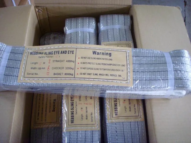 Polyester lifting sling hs code 58063200, View lifting sling hs code