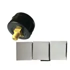 Air Pressure 40mm Pressure Gauge Black Steel Case Psi Kpa Bar 40mm Air Pressure Gauge Back Connection