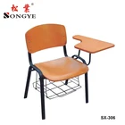 Classroom Chair Price China Classroom Writing Tablet Chair With Metal Book Basket