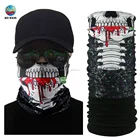 Skull Scarf Outdoor Mountaineering Multi-use Skull Bleeding Dagger Face Shield Neck Scarf Polar Fleece Winter Headwear