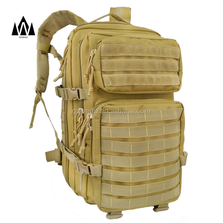 Army Coyote Tan ASSAULT PACK Tactical Military Style Backpack w/ Molle webbing