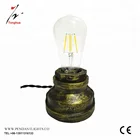 Lamp With Socket Desk Lamp Black Decorative Retro Iron Water Pipe Reading Desk Lamp With E26 E27 Edison Bulb Socket