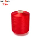 Polyester Dope Dyed Black Yarn Dyed Polyester Yarn 150d 150d/48f DTY HIM Polyester Dty Dope Dyed Black Yarn
