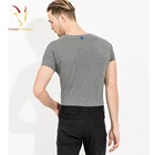 Short Sleeve Cashmere Men Grey Short Sleeve Cashmere Pullover Sweater